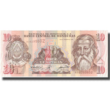 Banknote, Honduras, 10 Lempiras, 2001, 2001-08-30, KM:86a, UNC(65-70)