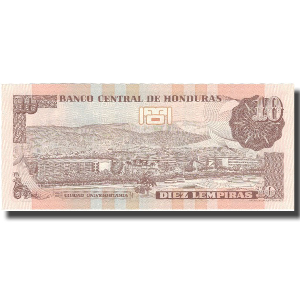 Banknote, Honduras, 10 Lempiras, 2001, 2001-08-30, KM:86a, UNC(65-70)