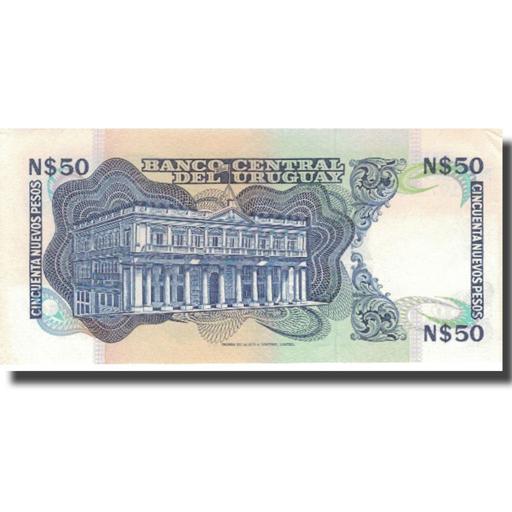 Banknote, Uruguay, 50 Nuevos Pesos, KM:61a, UNC(64)