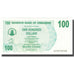 Geldschein, Simbabwe, 100 Dollars, 2007, 2007-07-31, KM:42, UNZ