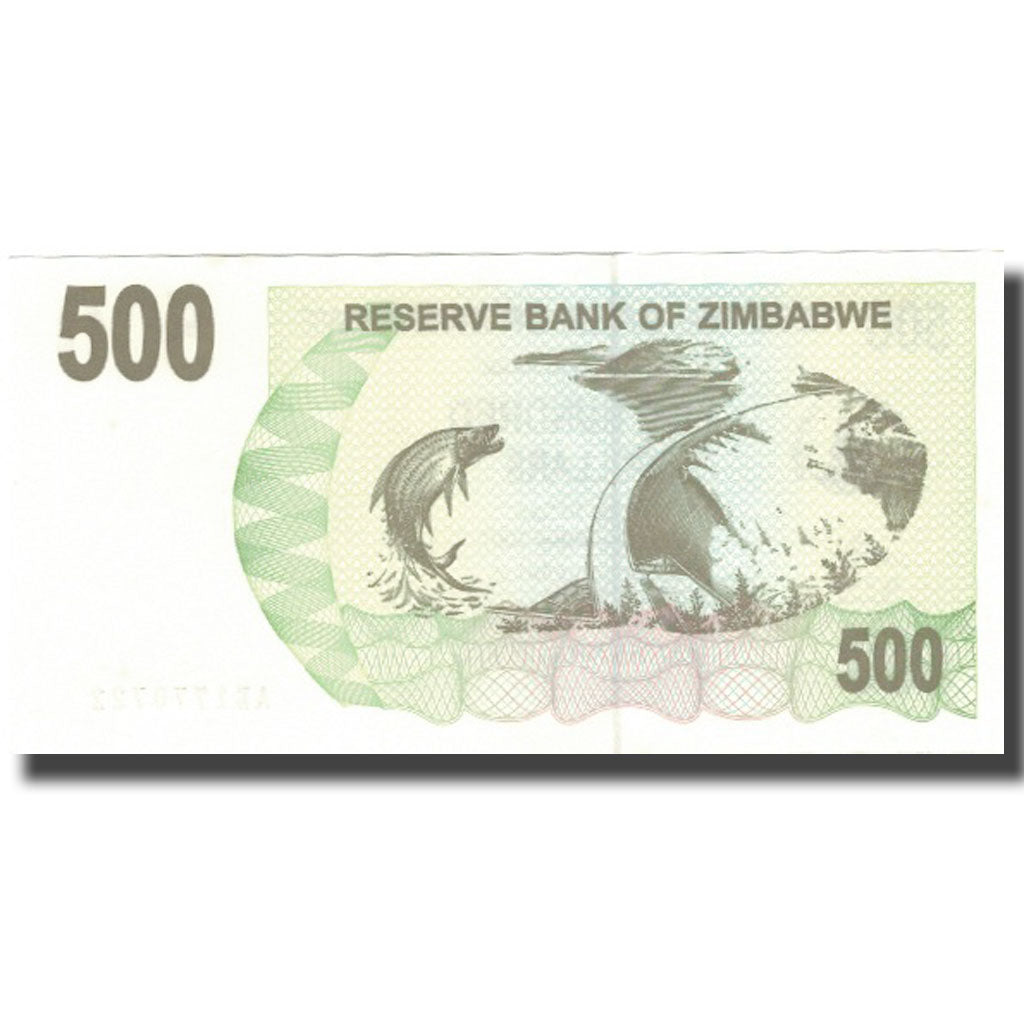 Banknote, Zimbabwe, 500 Dollars, 2007, 2007-07-31, KM:43, UNC(65-70)