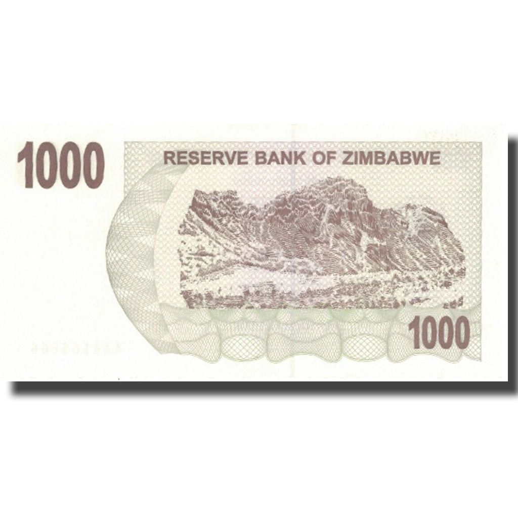 Banknote, Zimbabwe, 1000 Dollars, 2007, 2007-07-31, KM:44, UNC(65-70)