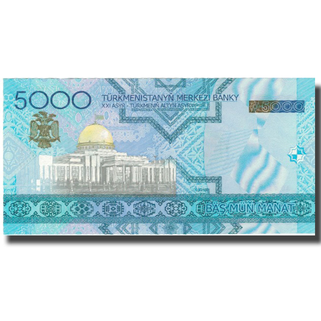 Banknote, Turkmanistan, 5000 Manat, KM:21, UNC(65-70)