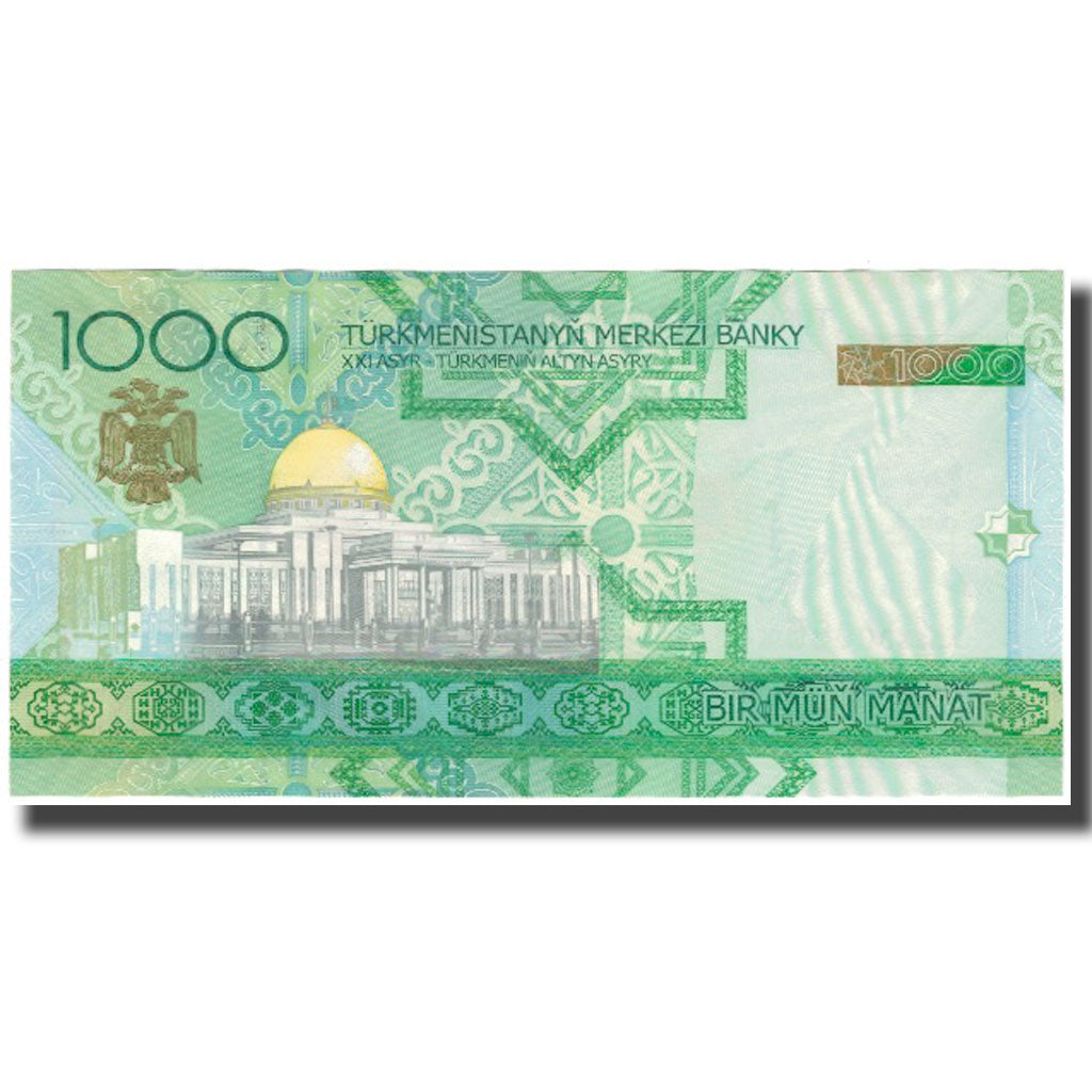 Nota, Turquemenistão, 1000 Manat, KM:20, UNC(65-70)
