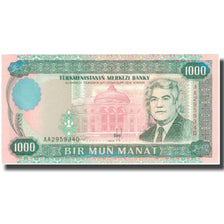 Banknote, Turkmanistan, 1000 Manat, KM:8, UNC(65-70)