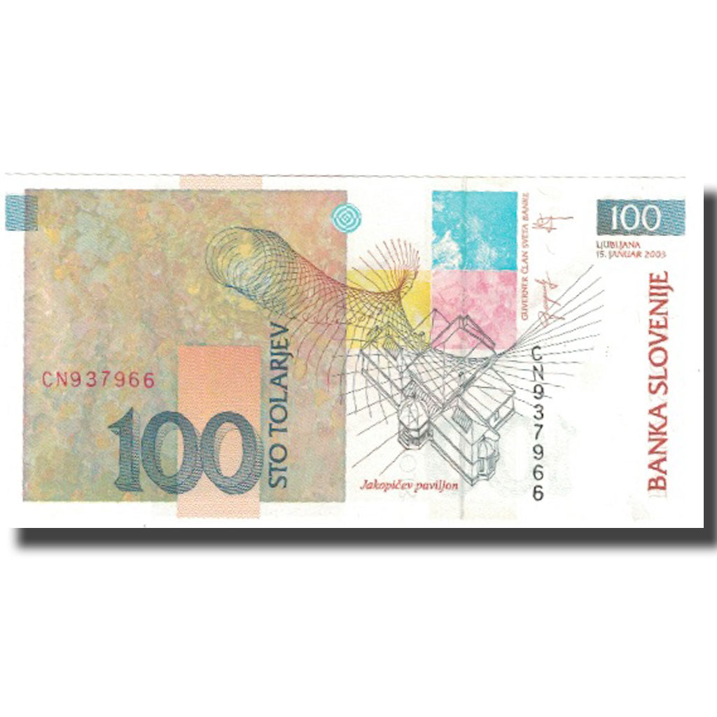 Banknote, Slovenia, 100 Tolarjev, 2003, 2003-01-15, KM:31a, UNC(65-70)