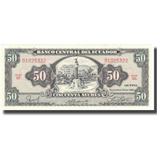 Banknote, Ecuador, 50 Sucres, 1988, 1988-11-22, KM:122a, UNC(63)