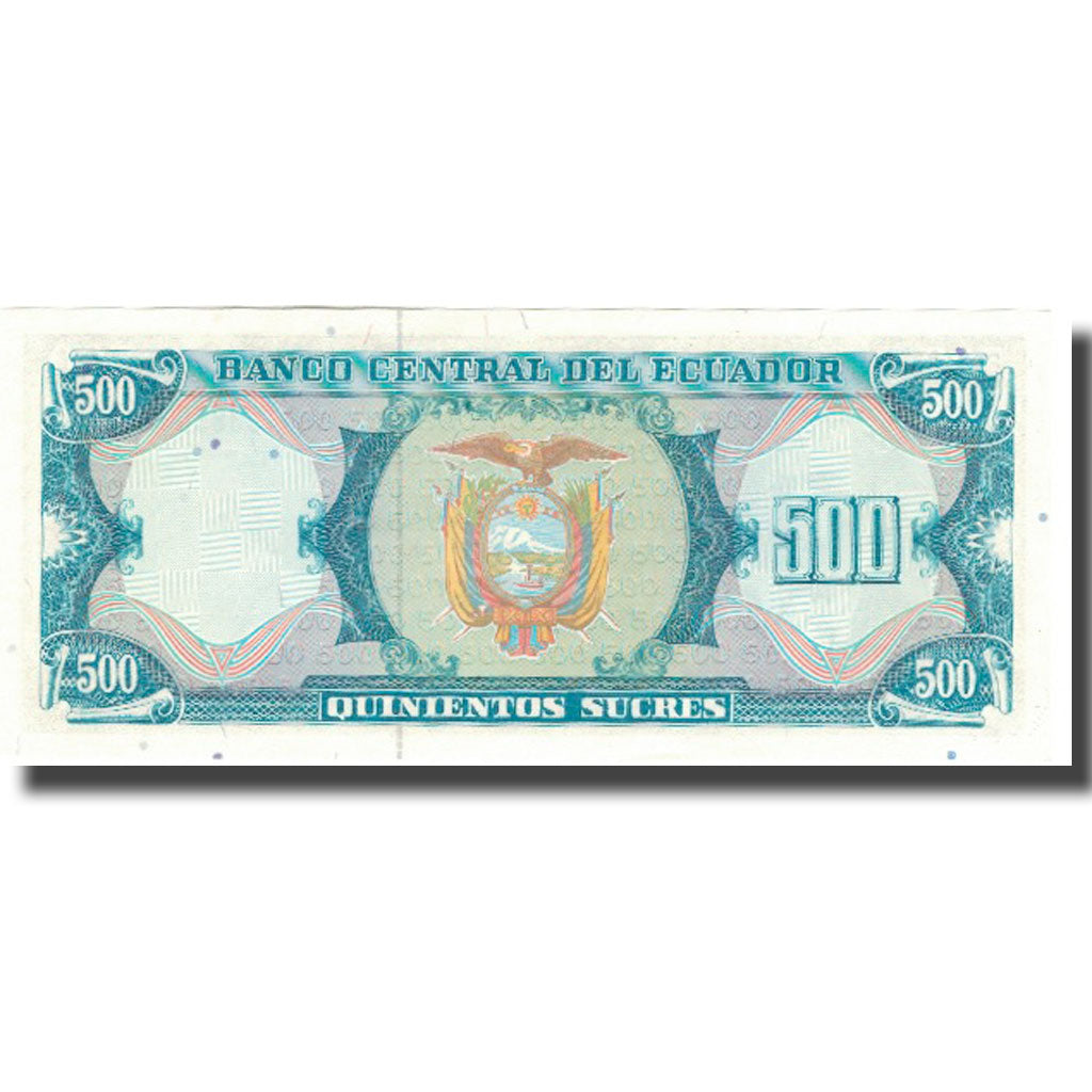 Nota, Equador, 500 Sucres, 1988, 1988-06-08, KM:124a, UNC(64)
