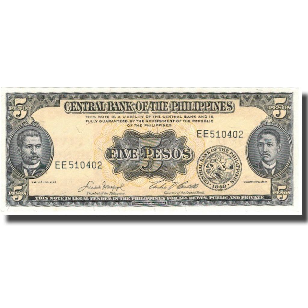 Banknote, Philippines, 5 Pesos, KM:135e, UNC(65-70)
