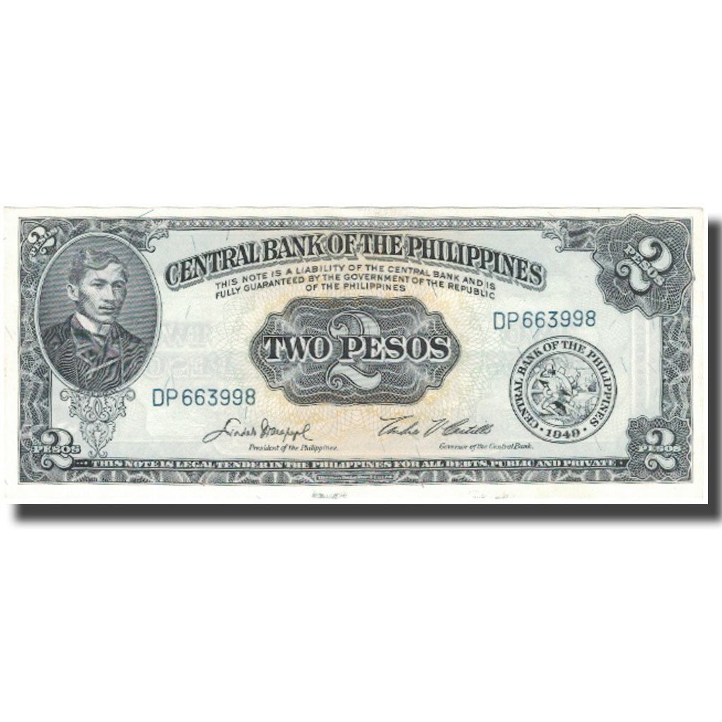 Biljet, Fillipijnen, 2 Pesos, KM:134d, SPL+