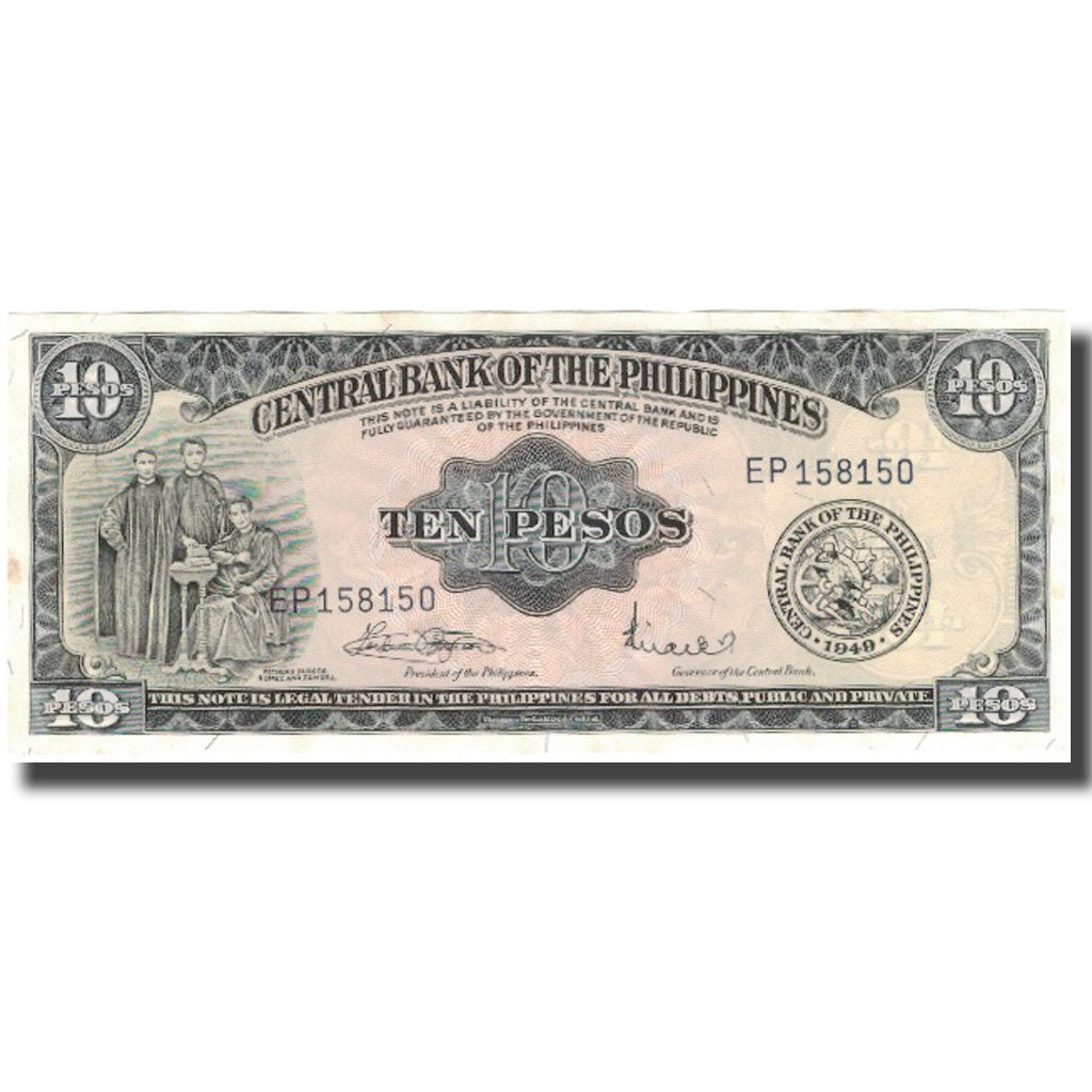 Banconote, Filippine, 10 Pesos, KM:136f, SPL