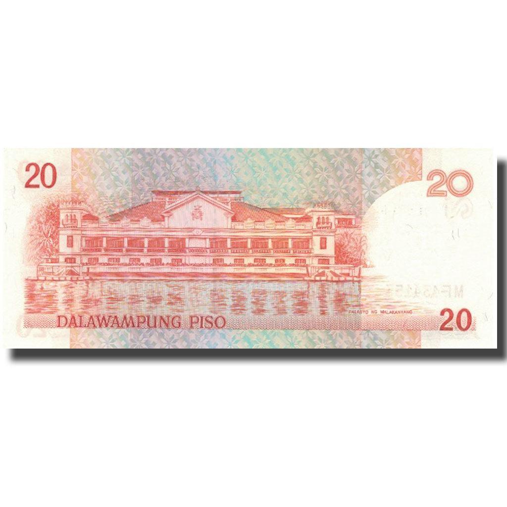 Biljet, Fillipijnen, 20 Piso, KM:170b, NIEUW