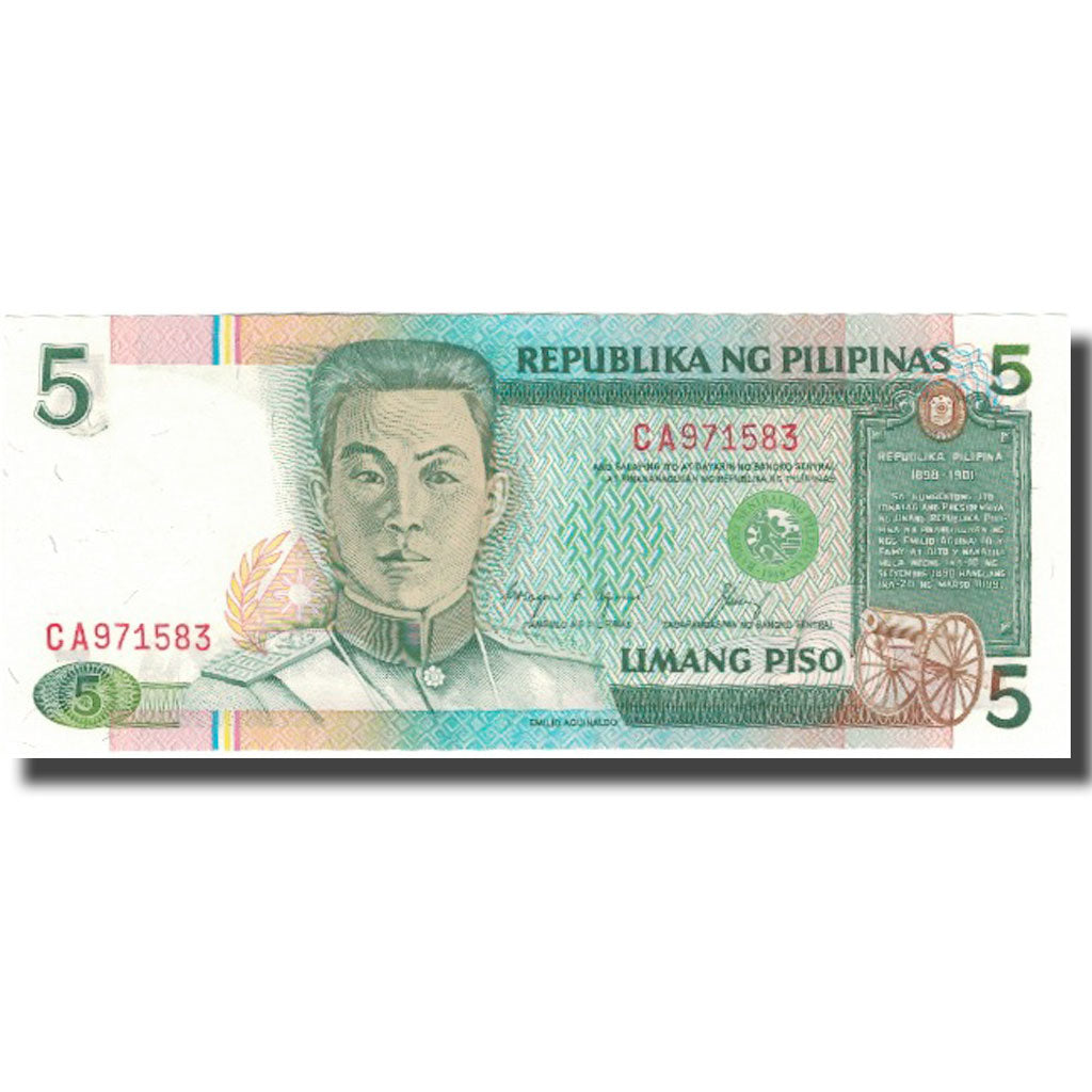 Nota, Filipinas, 5 Piso, KM:168d, UNC(65-70)