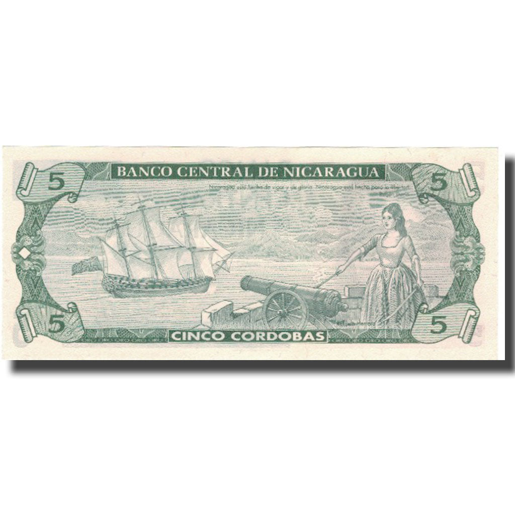 Billete, 5 Cordobas, Nicaragua, KM:174, UNC