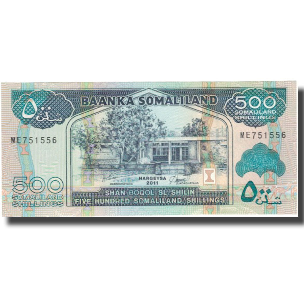 Geldschein, Somaliland, 500 Shillings = 500 Shilin, 2011, 2011, KM:6h, UNZ