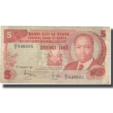 Banconote, Kenya, 5 Shillings, 1981, 1981-01-01, KM:19a, MB+