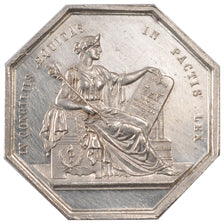 France, Notary, Token, MS(60-62), Silver, Lerouge #19, 12.00