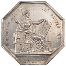 France, Notary, Token, MS(60-62), Silver, Lerouge #19, 12.00