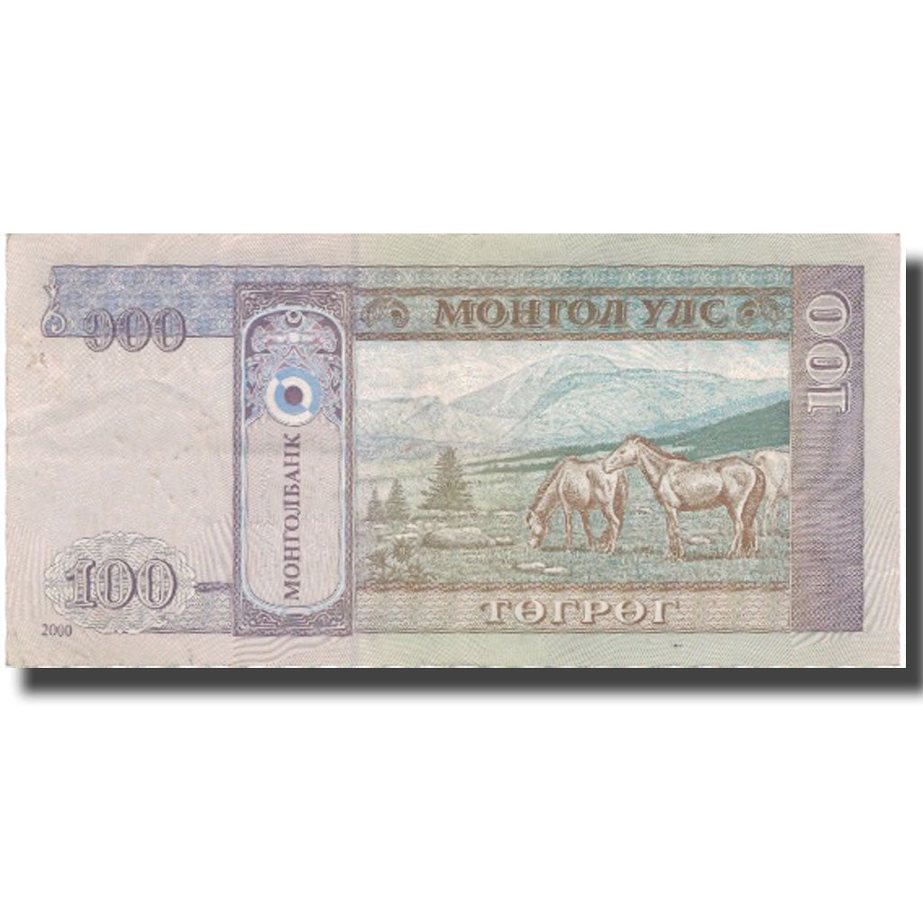 Billete, 100 Tugrik, 2000, Mongolia, 2000, KM:65a, MBC