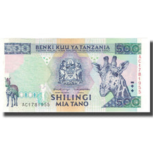 Banknot, Tanzania, 500 Shilingi, Undated (1997), KM:30, UNC(65-70)