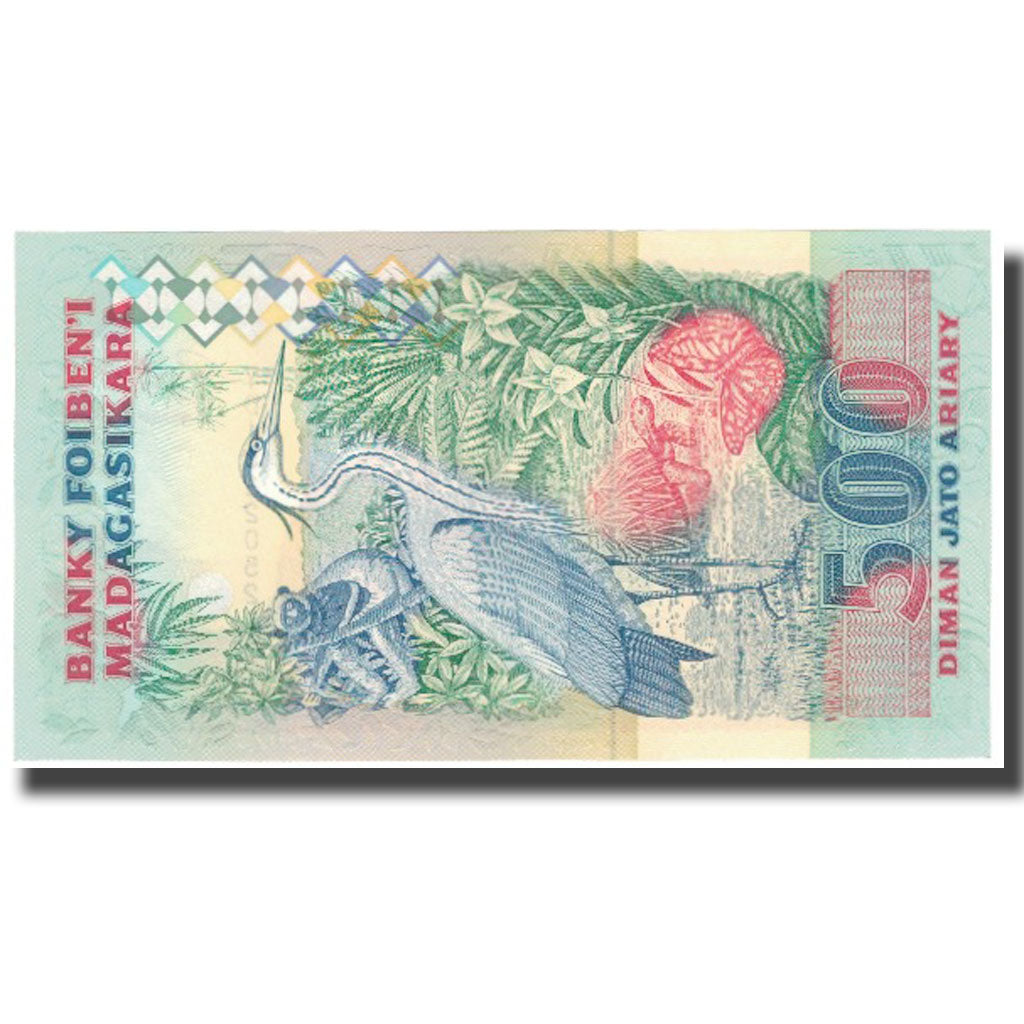 Banknote, Madagascar, 2500 Francs = 500 Ariary, Undated (1993), KM:72Aa