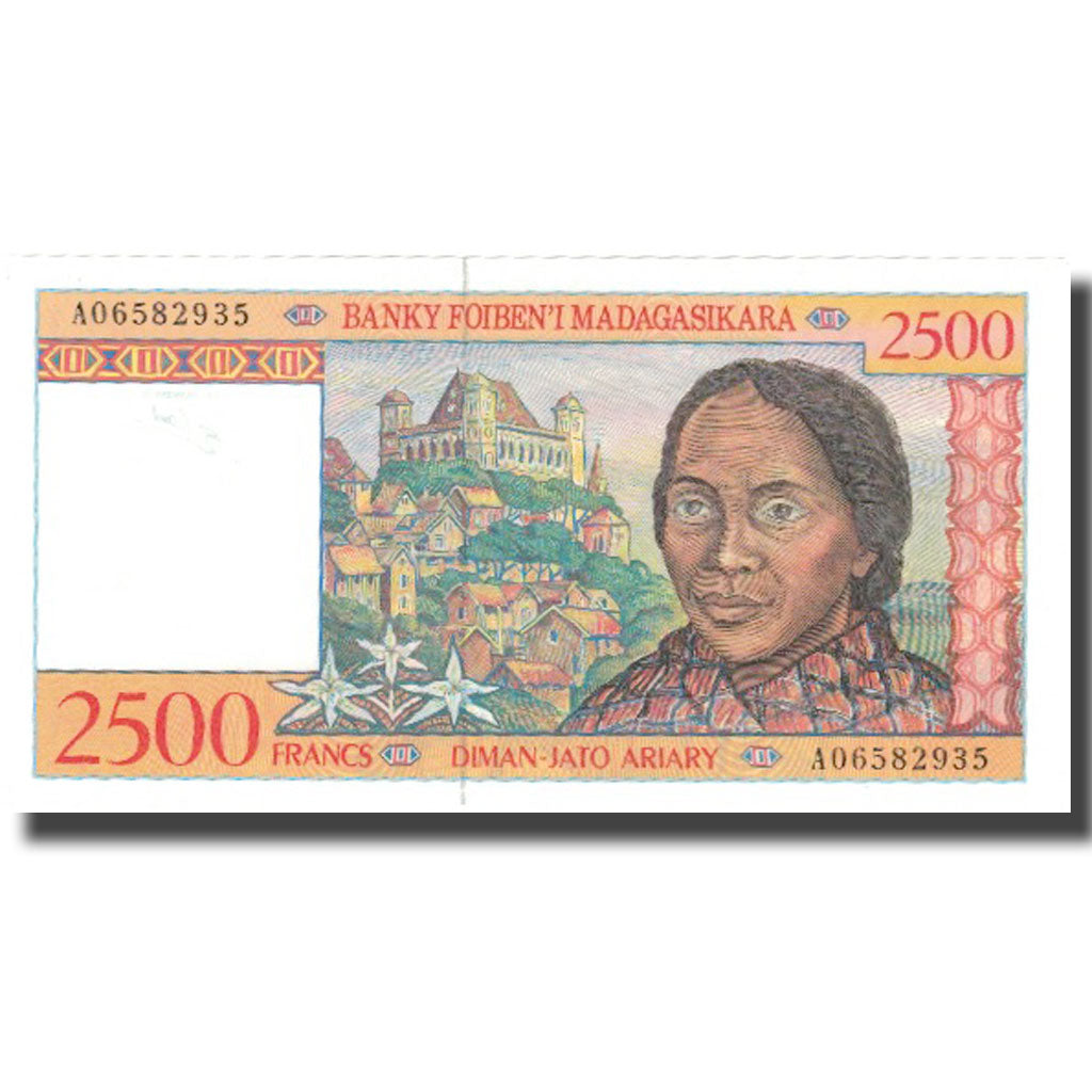 Banknote, Madagascar, 2500 Francs = 500 Ariary, Undated (1998), KM:81