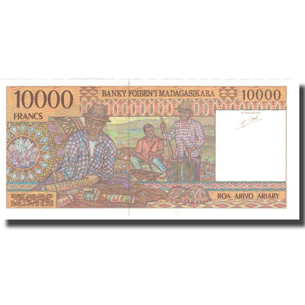 Banknote, Madagascar, 10,000 Francs = 2000 Ariary, Undated (1995), KM:79a