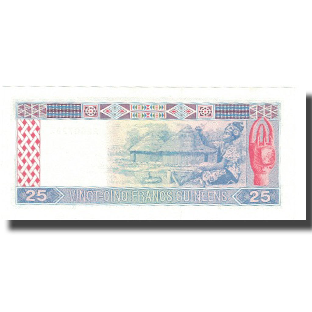 Geldschein, Guinea, 25 Francs, 1960, 1960-03-01, KM:28a, UNZ