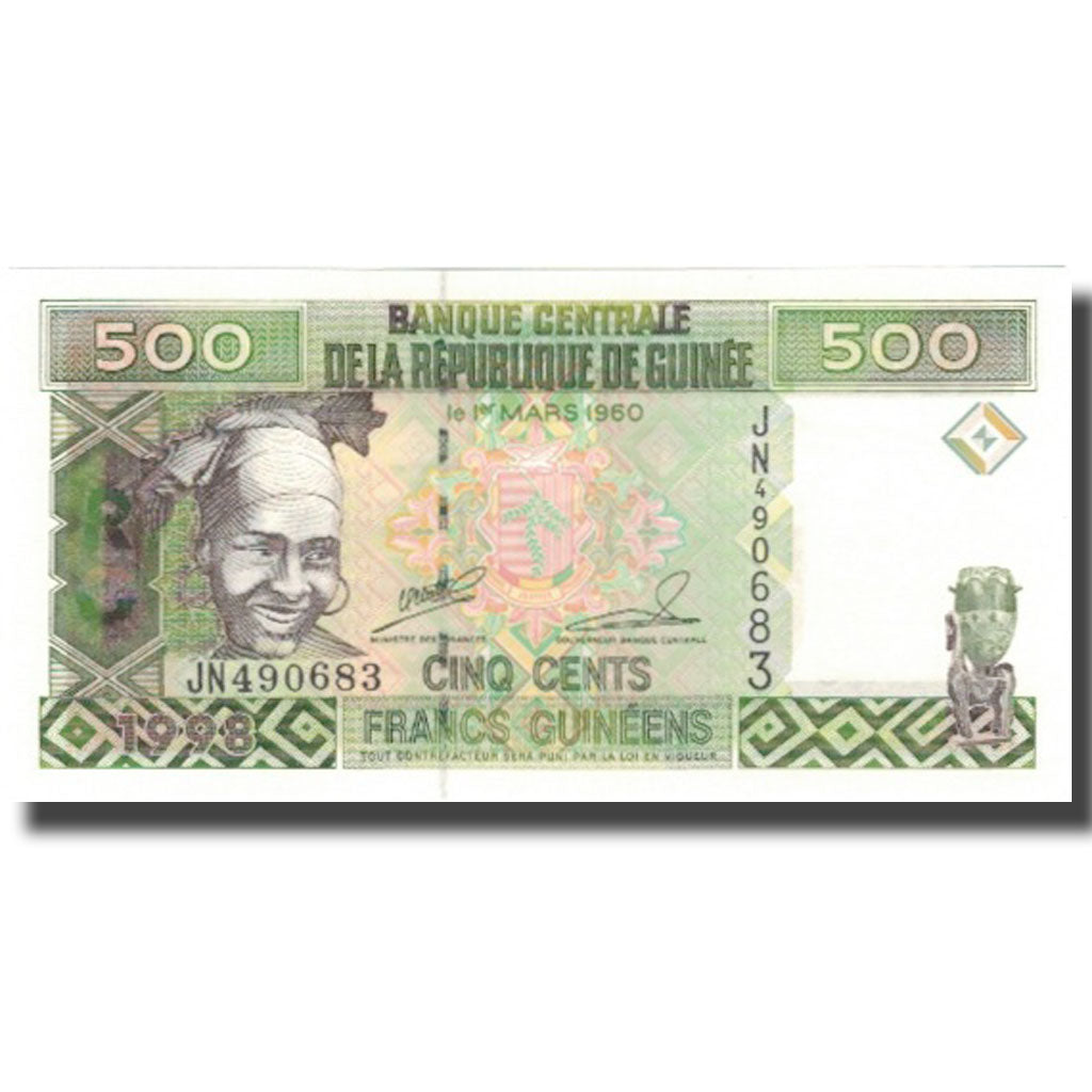 Banknote, Guinea, 500 Francs, 1960, 1960-03-01, KM:36, UNC(65-70)