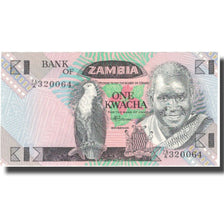 Banknote, Zambia, 1 Kwacha, Undated (1980-88), KM:23b, UNC(65-70)