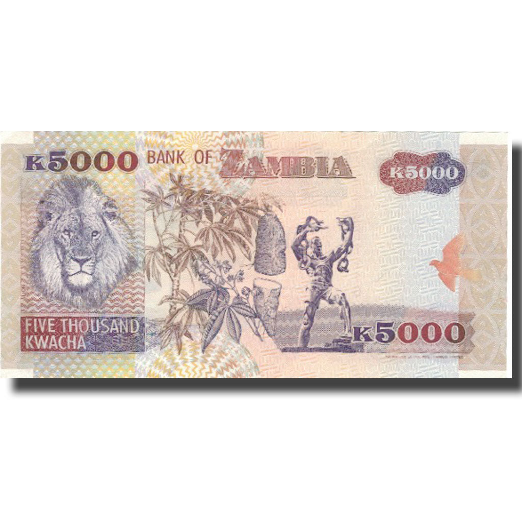 Banknote, Zambia, 5000 Kwacha, 2001, 2001, KM:41b, UNC(65-70)