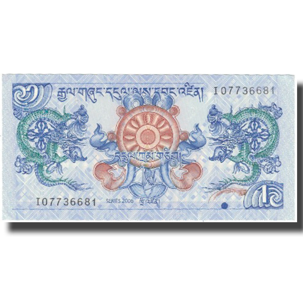 Banknote, Bhutan, 1 Ngultrum, 2006, 2006, KM:27, UNC(60-62)