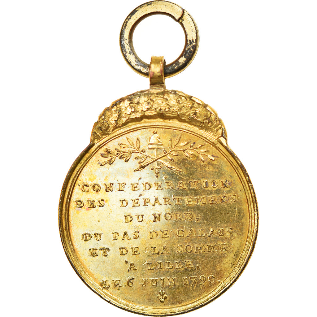 France, Medal, Constitution, Médaille de la Fédération lilloise, History