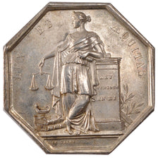 France, Notary, Token, MS(60-62), Silver, Lerouge #69a, 19.00