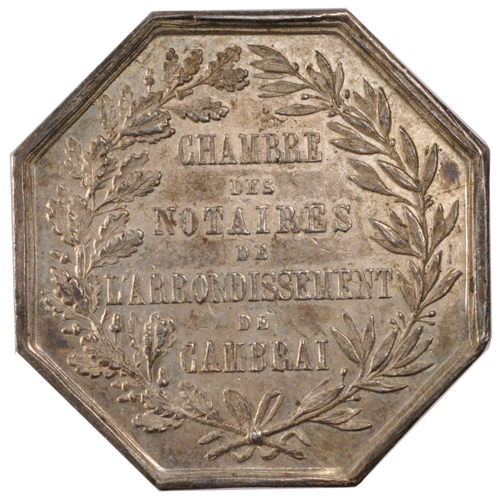 France, Notary, Token, MS(60-62), Silver, Lerouge #69a, 19.00