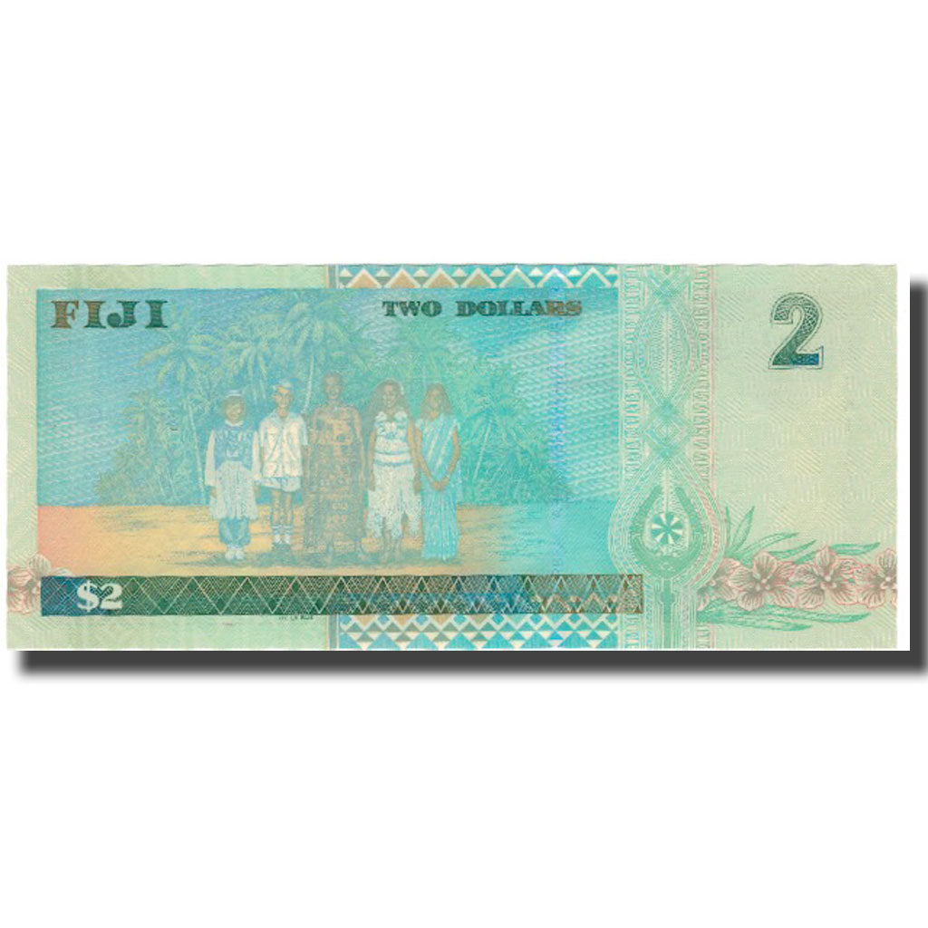 Banconote, Figi, 2 Dollars, Undated (2002), KM:104a, SPL