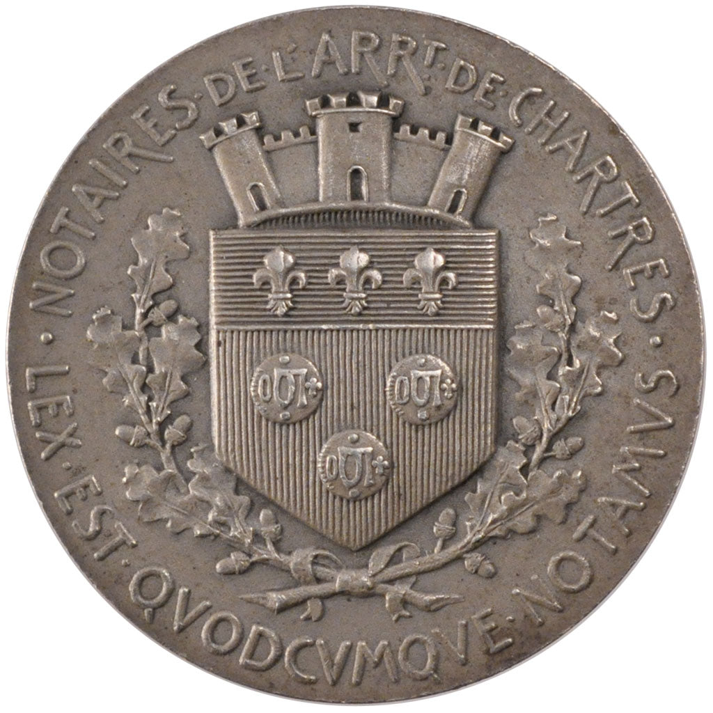 France, Notary, Token, AU(55-58), Silver, Lerouge #78, 15.00