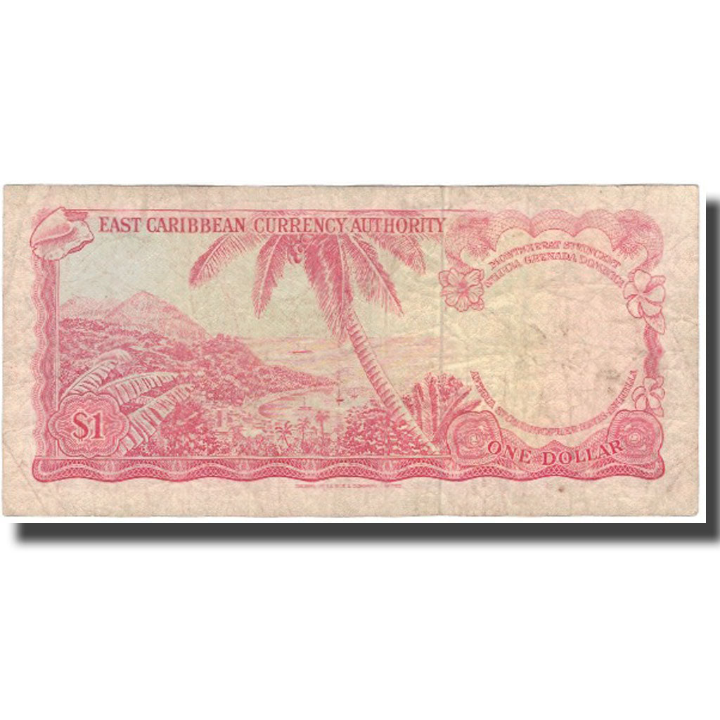 Banknote, East Caribbean States, 1 Dollar, Undated (1965), KM:13f, VF(20-25)