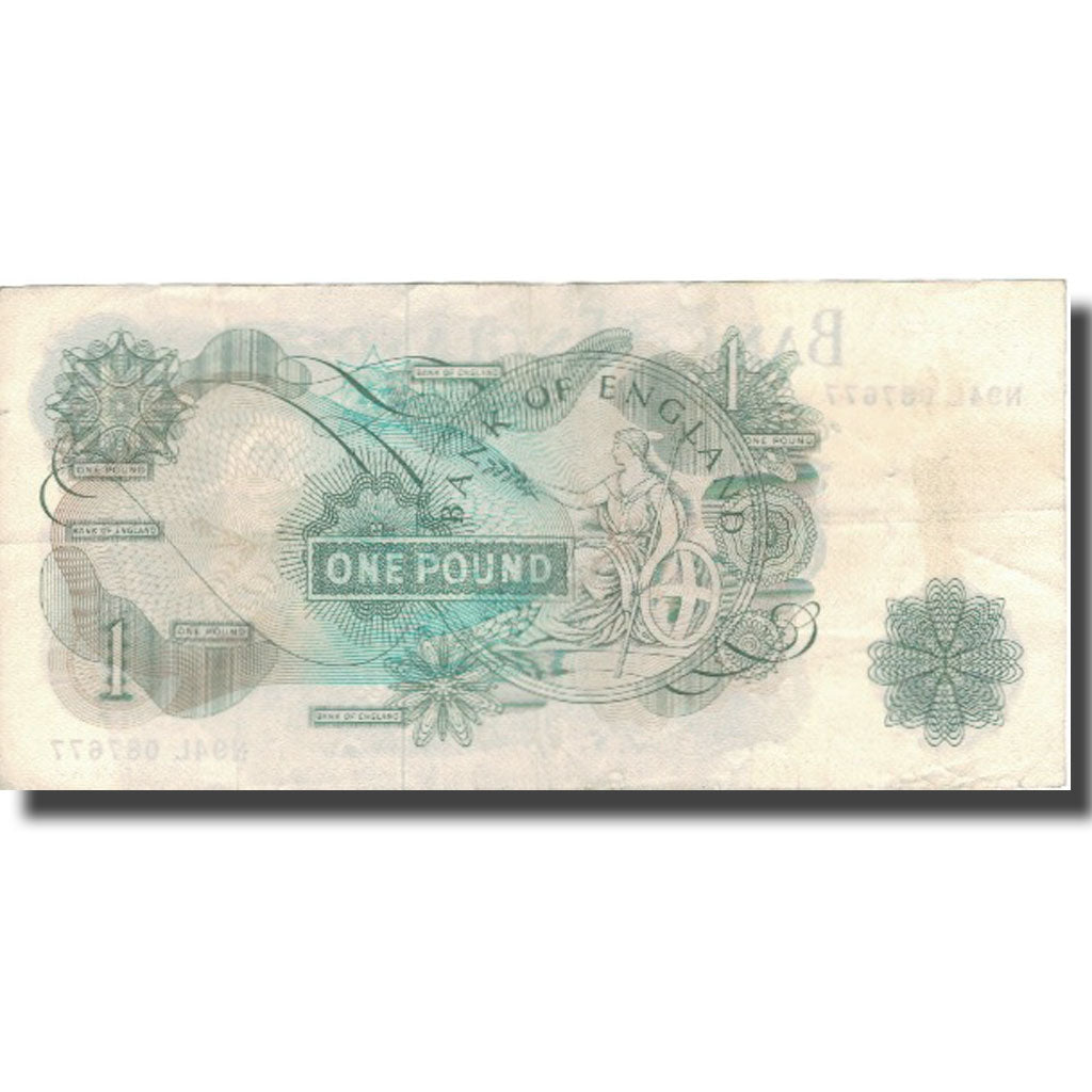 Banknote, Great Britain, 1 Pound, Undated (1960-78), KM:374e, EF(40-45)