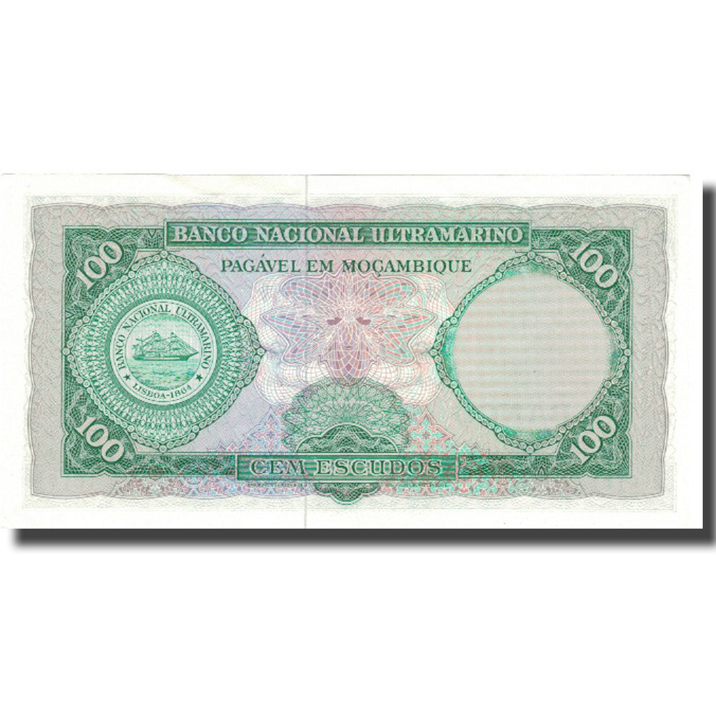Banconote, Mozambico, 100 Escudos, 1961, 1961-03-27, KM:117a, SPL-