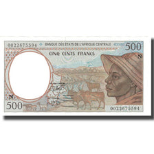 Banknote, Central African States, 500 Francs, 1993, 2000, KM:101Cg, UNC(65-70)