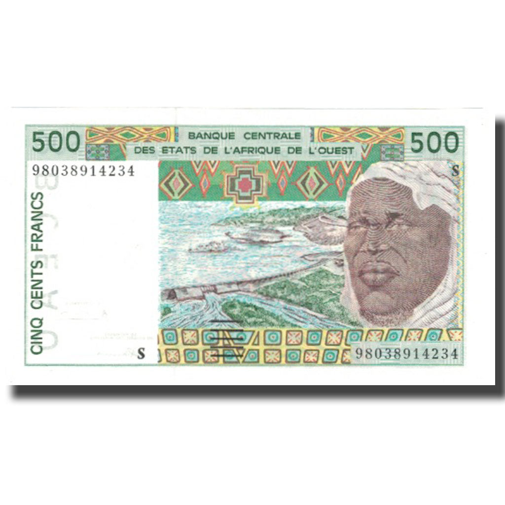 Banknote, West African States, 500 Francs, Undated (1997- ), KM:910Sc