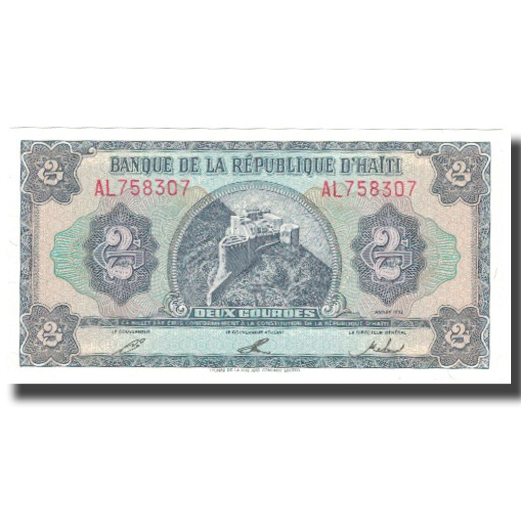 Banknote, Haiti, 2 Gourdes, 1992, 1992, KM:260a, UNC(64)