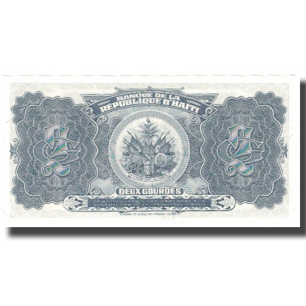 Banknote, Haiti, 2 Gourdes, 1992, 1992, KM:260a, UNC(64)