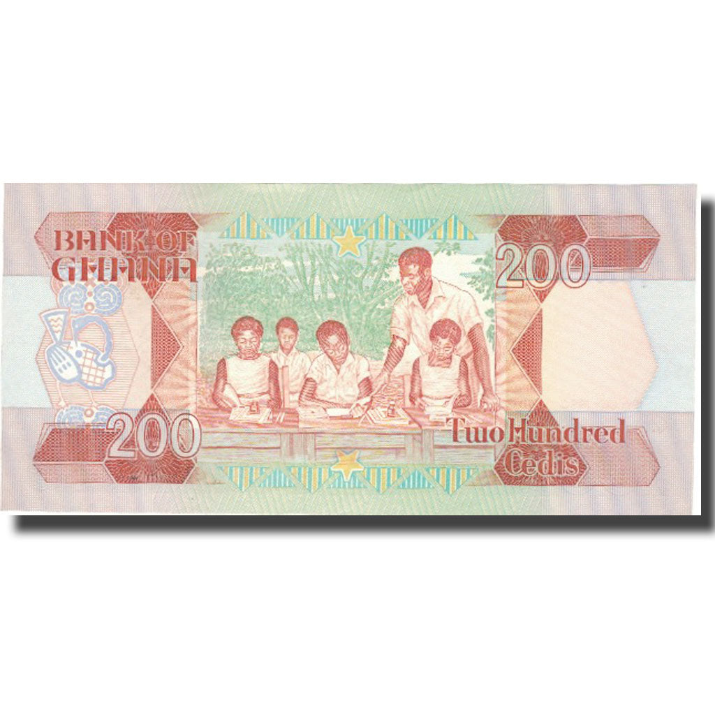 Banknote, Ghana, 200 Cedis, 1990, 1990-07-19, KM:27b, UNC(63)