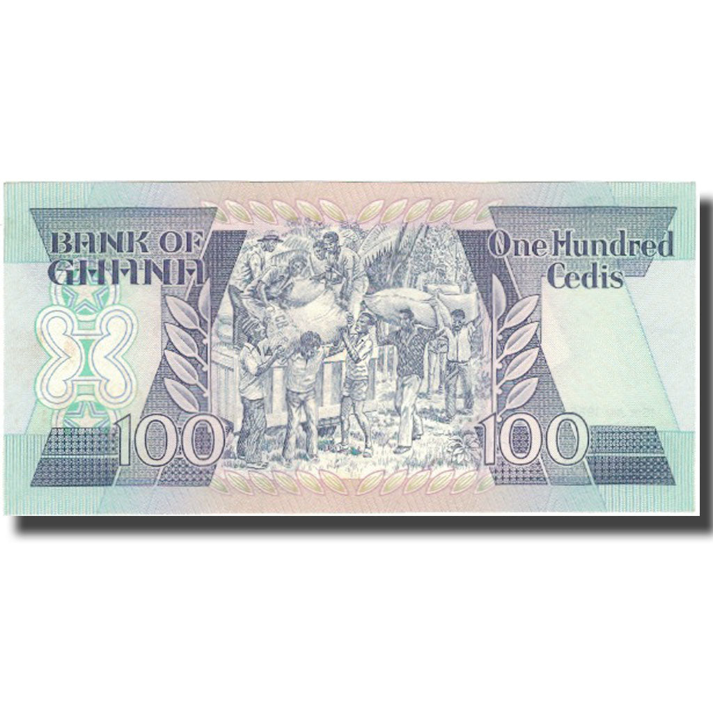Banknote, Ghana, 100 Cedis, 1986, 1986-07-15, KM:26a, UNC(65-70)