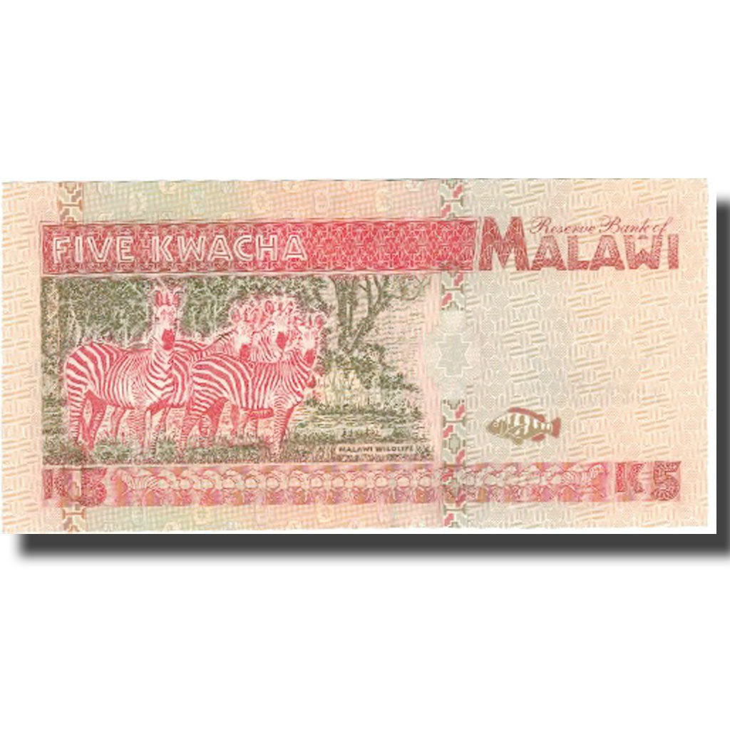 Banknote, Malawi, 5 Kwacha, 1995, 1995-06-01, KM:30, UNC(65-70)