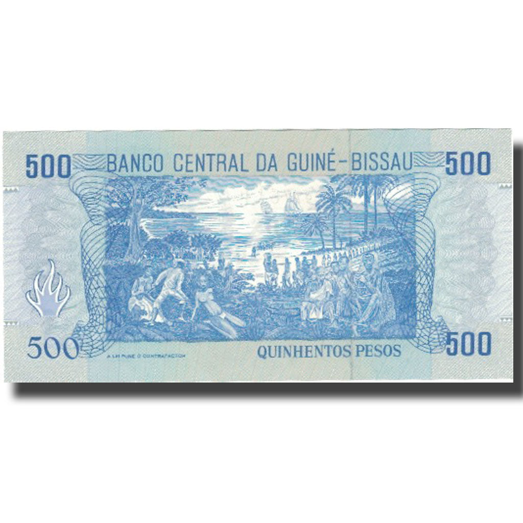 Banknote, Guinea-Bissau, 500 Pesos, 1990, 1990-03-01, KM:12, UNC(65-70)
