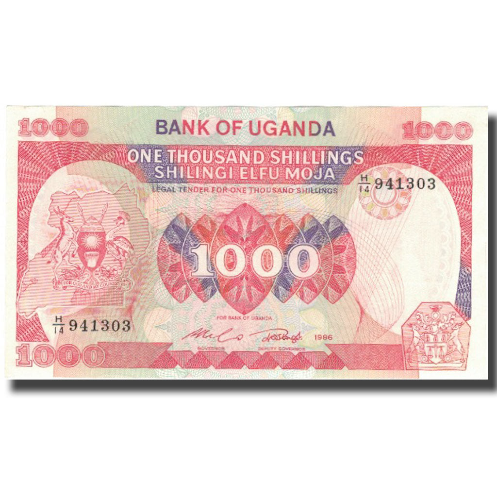 Geldschein, Uganda, 1000 Shillings, 1986, 1986, KM:26, UNZ