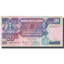 Billet, Uganda, 20 Shillings, 1987, 1987, KM:29a, NEUF